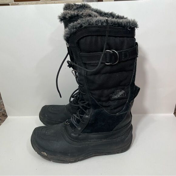 The North Face Black Tall Insulated Winter Snow Boots - Picture 4 of 10